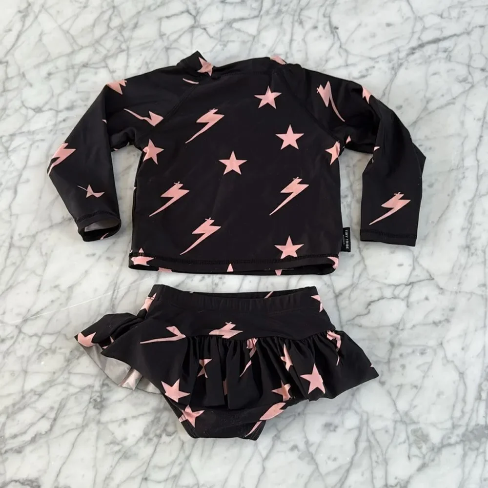 Tiny Tribe | Lightning Two-Piece Swimsuit Sz 12Month